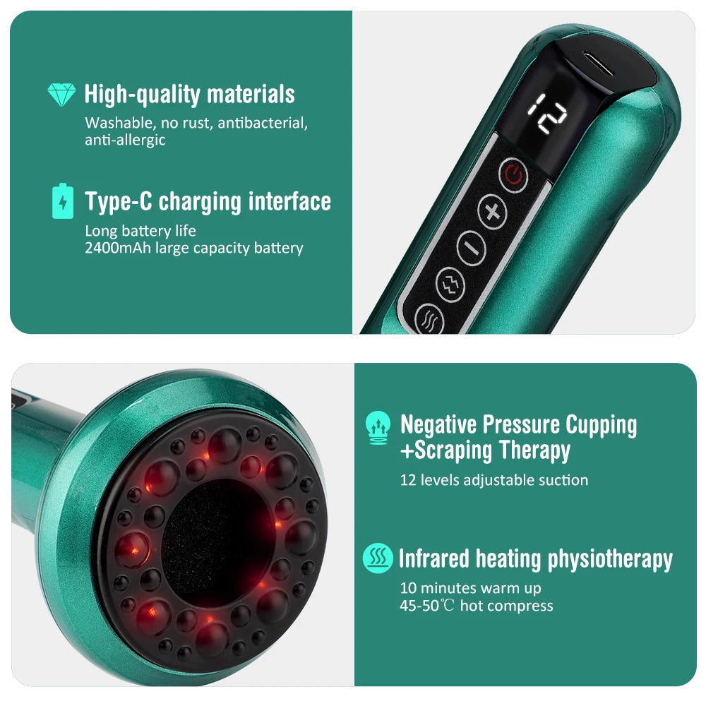 VAYRIX Deep Revive – Intelligent Heated Cupping Massager
